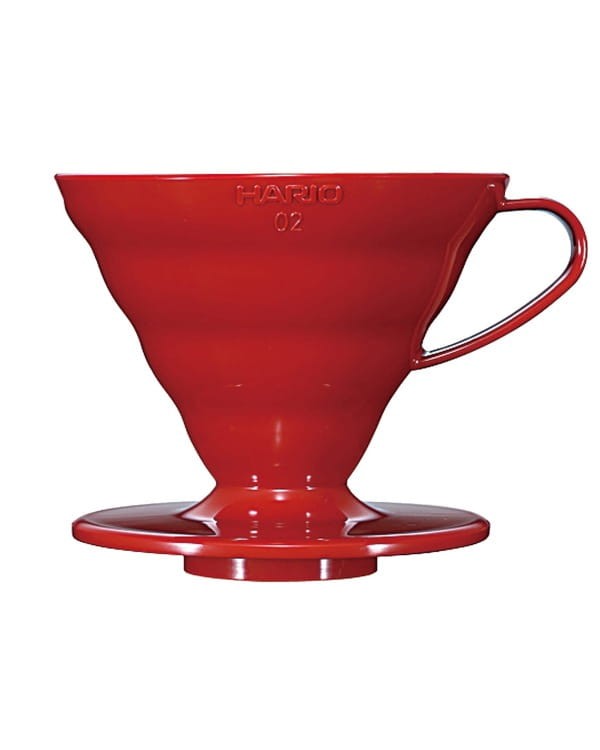 Hario plastikowy Drip V60-02 Czerwony