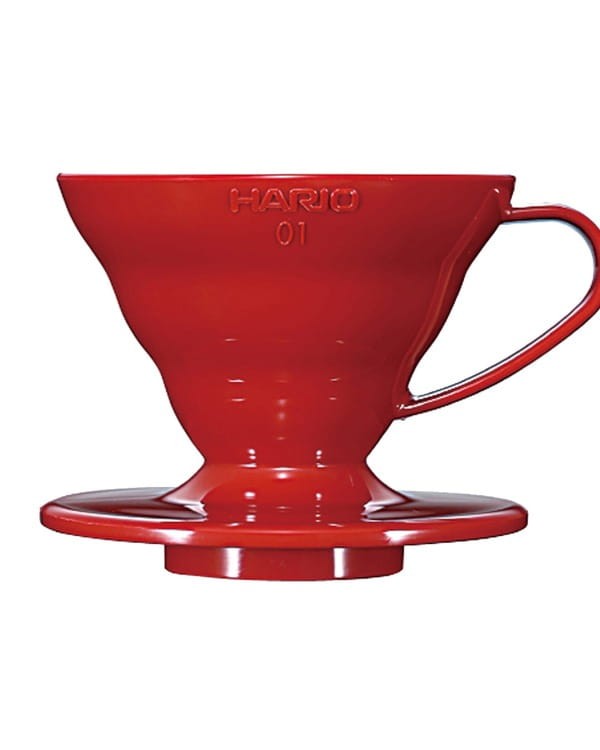 Hario V60-01 Plastic – Dripper Czerwony