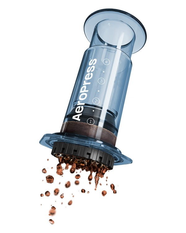AeroPress Clear Blue - Zaparzacz do kawy niebieski